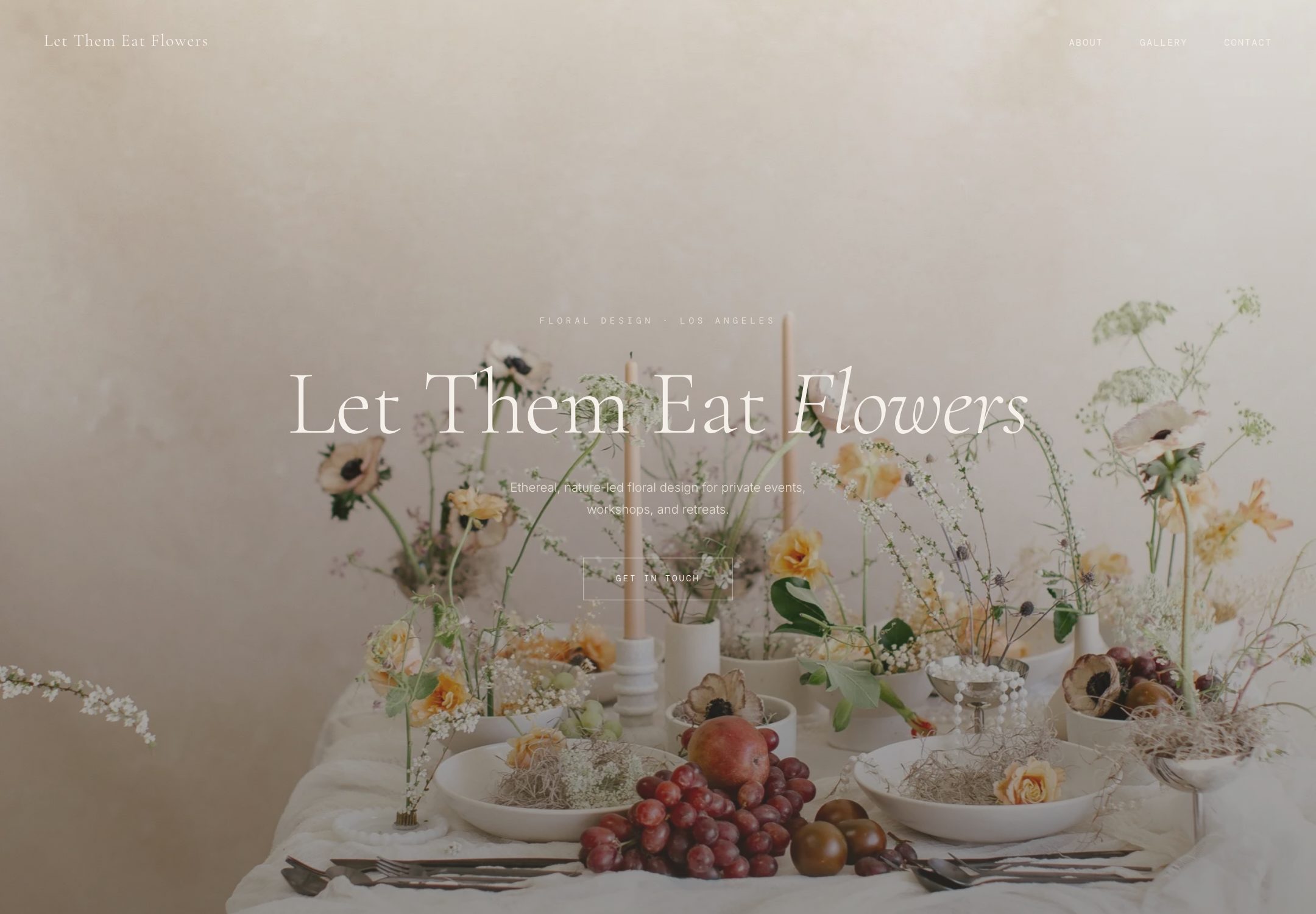 Let Them Eat Flowers