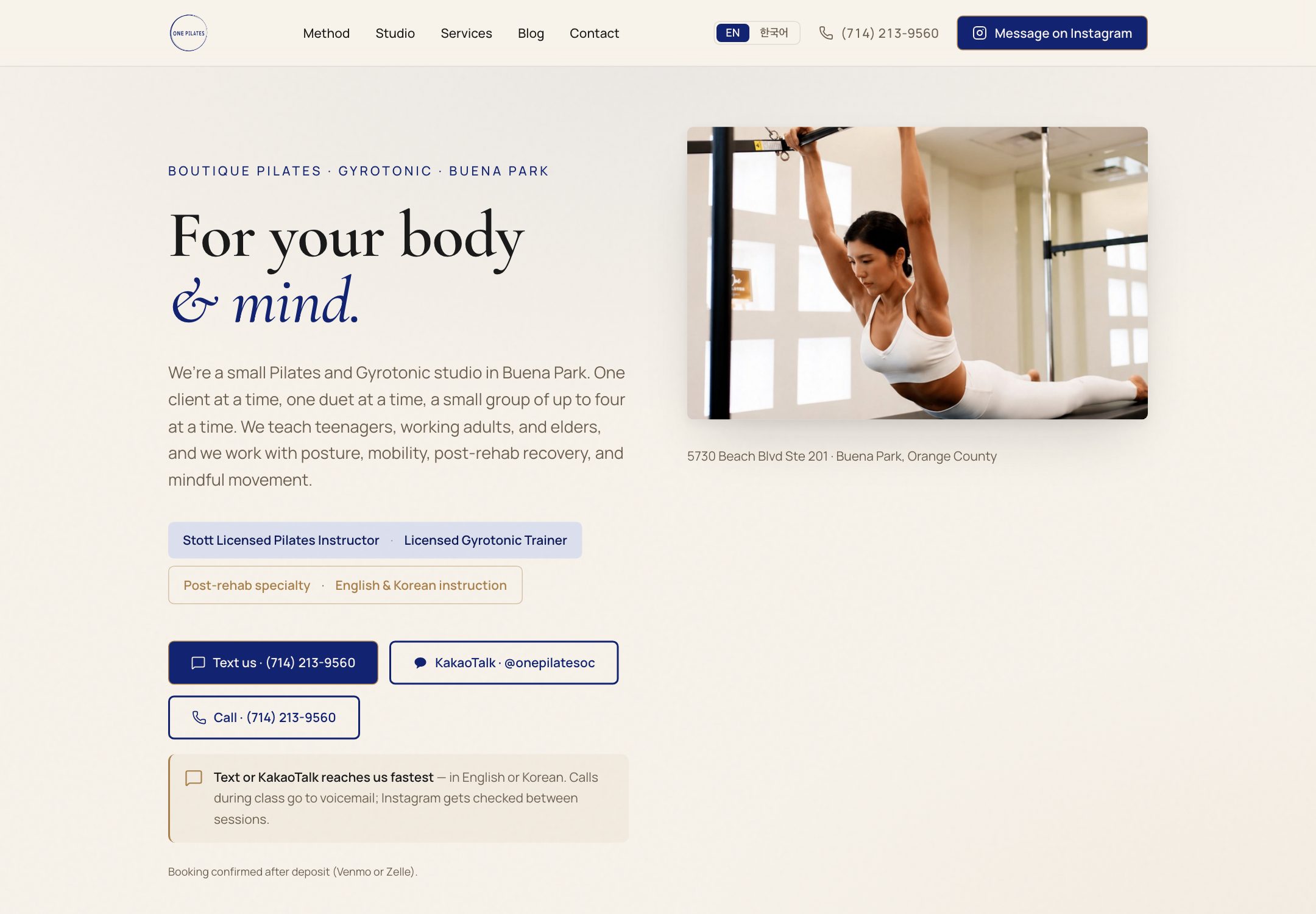 One Pilates